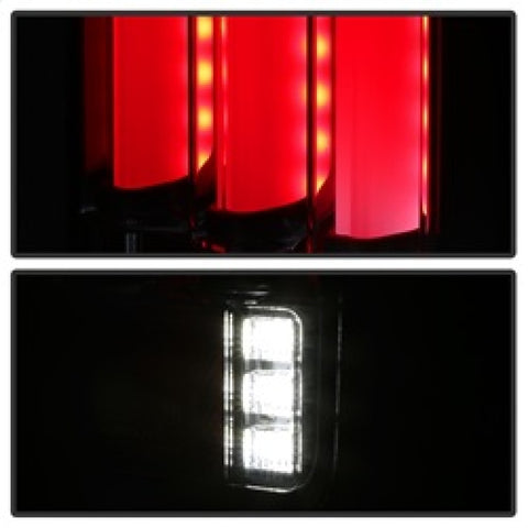 Spyder 07-16 Jeep Wrangler Verison 2 Light Bar LED Tail Lights - Smoke (ALT-YD-JWA07V2-LBLED-BSM) - 5084781