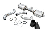 AWE Tuning 2018+ Jeep Wrangler JL/JLU Tread Edition Axle-Back Dual Exhaust - Diamond Black Tips - 3015-33001
