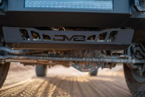 DV8 Offroad 18-23 Jeep Wrangler JL/JT Front Bumper Sway-Bar Disconnect Motor Skid Plate - SPJL-02