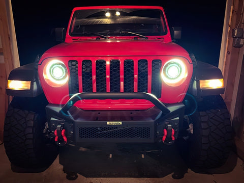 Oracle Oculus Bi-LED Projector Headlights for Jeep JL/Gladiator JT - Matte Blk - 5500K - 5839-504