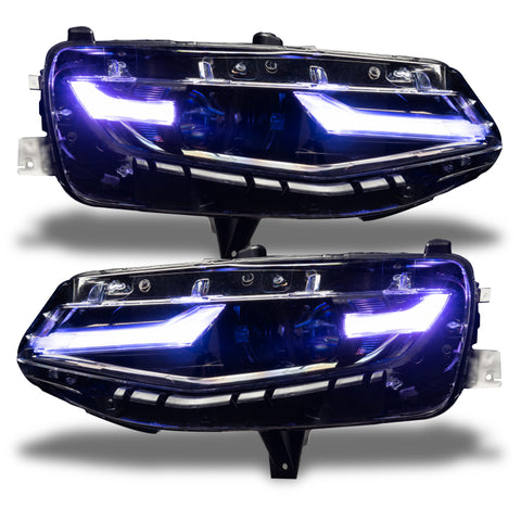 Oracle 19-21 Chevy Camaro LS/LT RGB+A Headlight DRL Kit - ColorSHIFT w/o Controller - 1418-334