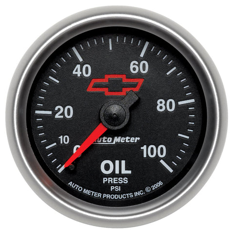 Autometer Sport-Comp II GM 52mm 0-100 PSI Mechanical Oil Pressure Gauge - 3621-00406