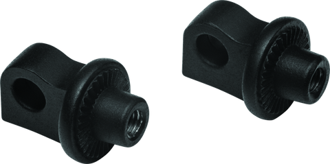 Kuryakyn Splined Peg Adaptors Satin Black - 8898