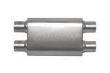 Gibson CFT Superflow Dual/Dual Oval Muffler - 4x9x18in/3in Inlet/2.5in Outlet - Stainless - 55108S