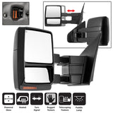 xTune Ford F150 07-14 Power Heated Amber LED Signal Telescoping Mirror Left MIR-FF15007S-PWH-AM-L - 9935381