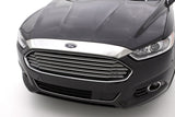 AVS 13-16 Ford Fusion (Grille Fascia Mount) Aeroskin Low Profile Hood Shield - Chrome - 620043