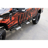 Westin/HDX 17-18 Ford F-250/350 Crew Cab (6.75ft Bed) Stainless Drop Nerf Step Bars - Textured Black - 56-5340252