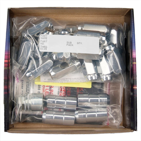 McGard 8 Lug Hex Install Kit w/Locks (Cone Seat Nut) M14X1.5 / 22mm Hex / 1.635in. Length - Chrome - 84825