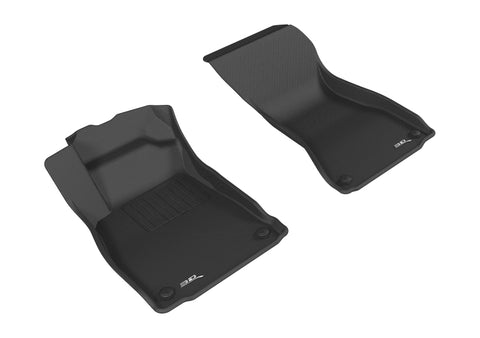3D MAXpider 2017-2019 Audi A4/S4/A5/S5 Kagu 1st Row Floormat - Black - L1AD04211509