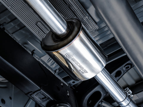 AWE Tuning 4th Gen GM 1500 5.3L 0FG Catback Dual Side Exit (Flat Bumper) - Chrome Tips - 3015-22207