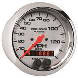 Autometer Marine Chrome 3-3/8in 140MPH GPS Speedometer Gauge - 200638-35