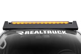 Go Rhino Xplor Blackout Combo Series Sgl Row LED Light Bar w/Amber (Side/Track Mount) 39.5in. - Blk - 754004012CSS