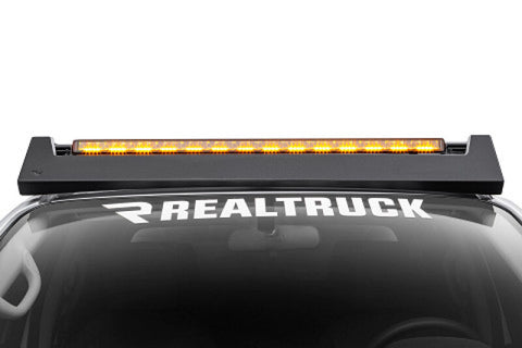 Go Rhino Xplor Blackout Combo Series Sgl Row LED Light Bar w/Amber (Side/Track Mount) 39.5in. - Blk - 754004012CSS