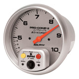 Autometer Ultra-Lite 5 inch 10K RPM In Dash Dual Range w/ Memory Tachometer - 4499