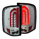ANZO 2007-2013 Chevrolet Silverado 1500 LED Taillights Chrome - 321341
