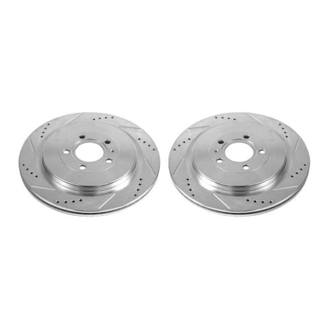 Power Stop 13-14 Ford Mustang Rear Evolution Drilled & Slotted Rotors - Pair - AR85152XPR