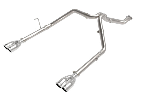 aFe Vulcan Series 3in 304SS Cat-Back 21 Jeep Gladiator V6-3.0L (td) - Dual Polished Tip - 49-38095-P