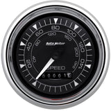 AutoMeter Chrono 3-3/8in 160MPH Electric Programmable Speedometer Gauge - Chrome - 9788