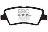 EBC 12 Hyundai Elantra 1.8 Yellowstuff Rear Brake Pads - DP41875R