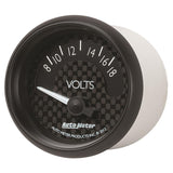 Autometer GT Series 52mm Short Sweep Electronic 8-18 Volts Voltmeter - 8092