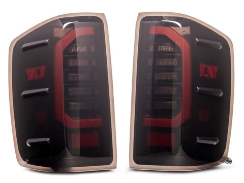 Raxiom 14-18 Chevrolet Silverado 1500 Axial Series LED Tail Lights- Blk Housing (Smoked Lens) - S151298