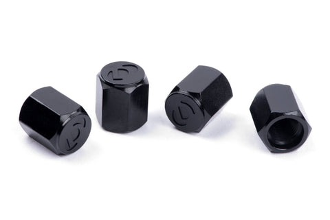 Dinan Valve Stem Caps - Black (Set of 4) - D757-0007