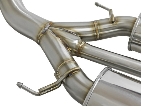 aFe Takeda 3in 304 SS Cat-Back Exhaust w/ Blue Flame Tips 2017+ Honda Civic Type R I4 2.0L (t) - 49-36616-L