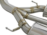 aFe POWER Takeda 2-1/2in to 2-1/4in 304SS Catback Dual-Exit Exhaust 17+ Honda Civic Type R w/CF Tips - 49-36616-C