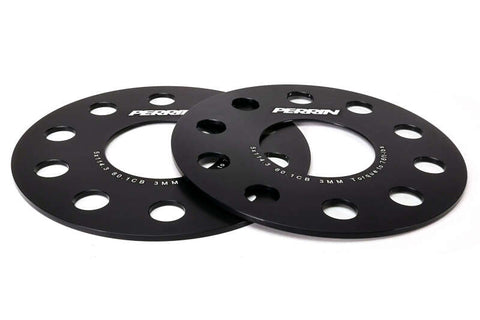 PERRIN 23-26 Toyota GR Corolla 60.1mm CB / 5x114.3 BP Wheel Spacers - 3mm - PTP-WHL-103BK