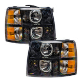 Oracle 07-13 Chevy Silverado SMD HL - Blk - Round Style - ColorSHIFT w/ BC1 Controller - 7105-335