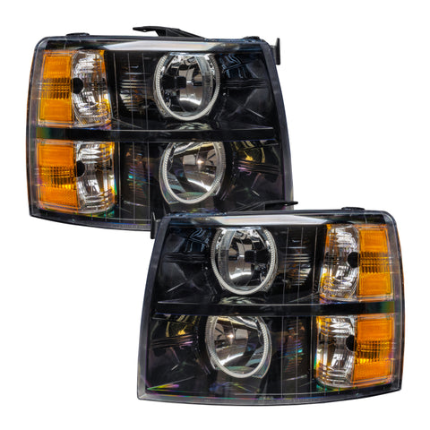 Oracle 07-13 Chevy Silverado SMD HL - Black - Round Style - w/ Simple Controller - 7105-504