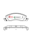 DBA 2019+ RAM 2500/3500 (DJ) 6.7L 4WD SP Performance Front Brake Pads - DB2705SP