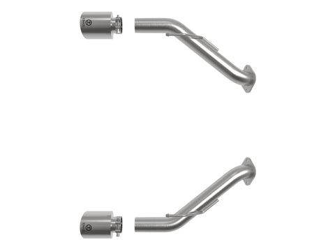 aFe 2023 Nissan Z V6-3.0L (tt) Takeda Stainless Steel Axle-Back Exhaust System w/ Polished Tip - 49-36137-P