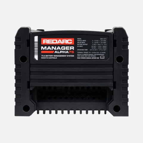 REDARC Manager Alpha75 w/ RedVision - BMS12075-NA
