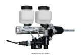Wilwood Tandem Remote M/C Kit w L/H Bracket & Prop Valve - 7/8in Bore Ball Burnished-W/Pushrod - 261-14249-P