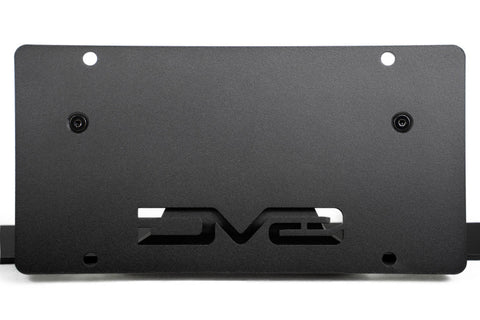 DV8 Offroad 2021 Ford Bronco Capable Bumper Slanted Front License Plate Mount - LPBR-05