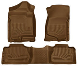 Husky Liners 07-12 Chevy Silverado/GMC Sierra Extended Cab WeatherBeater Combo Tan Floor Liners - 98213