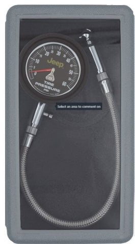 Autometer JEEP 0-60 PSI Analog Tire Pressure Gauge - 880805