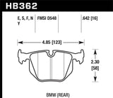 Hawk 91-97 BMW 850I/850CI HT-10 Race Rear Brake Pads - HB362S.642