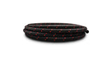 Vibrant -8 AN Two-Tone Black/Red Nylon Braided Flex Hose (20 foot roll) - 11978R