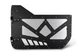 DV8 18-22 Jeep 4 Door JL/JT Aluminum Half Doors with Perforated Mesh Front - HDJL-01F