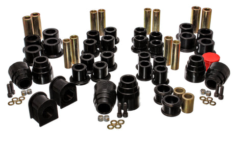 Energy Suspension 00-04 Ford Excursion 4WD Black Hyper-flex Master Bushing Set - 4.18120G