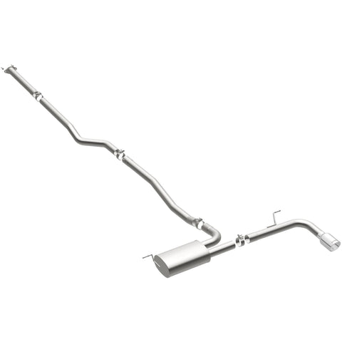 MagnaFlow Cat Back, SS, 2.5in, Street, Single Straight Pass. Polished 4in Tip, 2015 Ford Fusion 2.5L - 19096