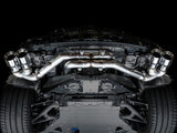 AWE Tuning 2020 Chevrolet Corvette (C8) Track Edition Exhaust - Quad Chrome Silver Tips - 3020-42080