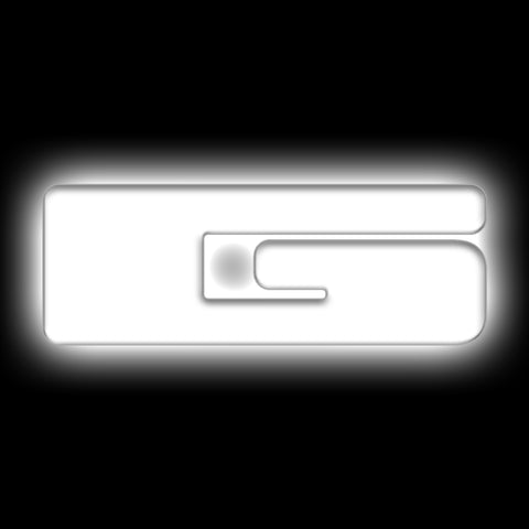 ORACLE Lighting Universal Illuminated LED Letter Badges - Matte Wht Surface Finish - G - 3140-G-001