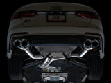 AWE Tuning 19-23 Audi C8 S6/S7 2.9T V6 AWD Track Edition Exhaust - Chrome Silver Tips - 3020-42101