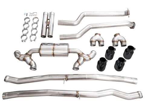 AWE Tuning BMW G90/G99 M5 Touring Edition Cat-Back Exhaust - Diamond Black Tips - 3015-43790
