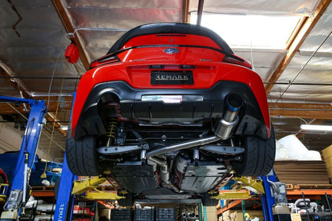 REMARK 2022 Subaru BRZ Cat-Back Exhaust - R1 Spec Single-Exit Full Titanium (Resonated) - RK-C1063T-04TFC