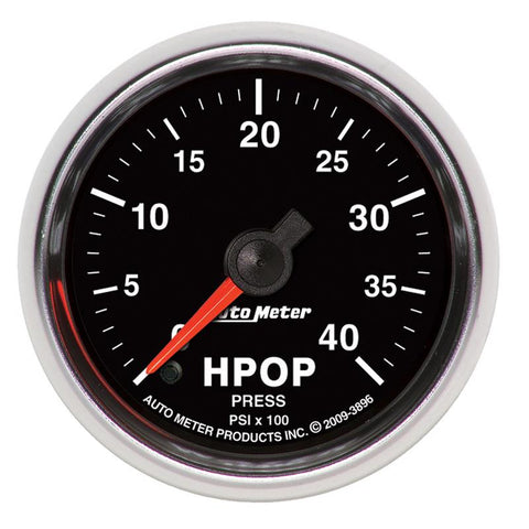 Autometer GS Series 2-1/16in High Pressure Oil Pump 0-4K PSI Digital Stepper Motor Electrical Gauge - 3896