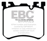 EBC 10+ BMW X5M 4.4 Twin Turbo Yellowstuff Front Brake Pads - DP42091R